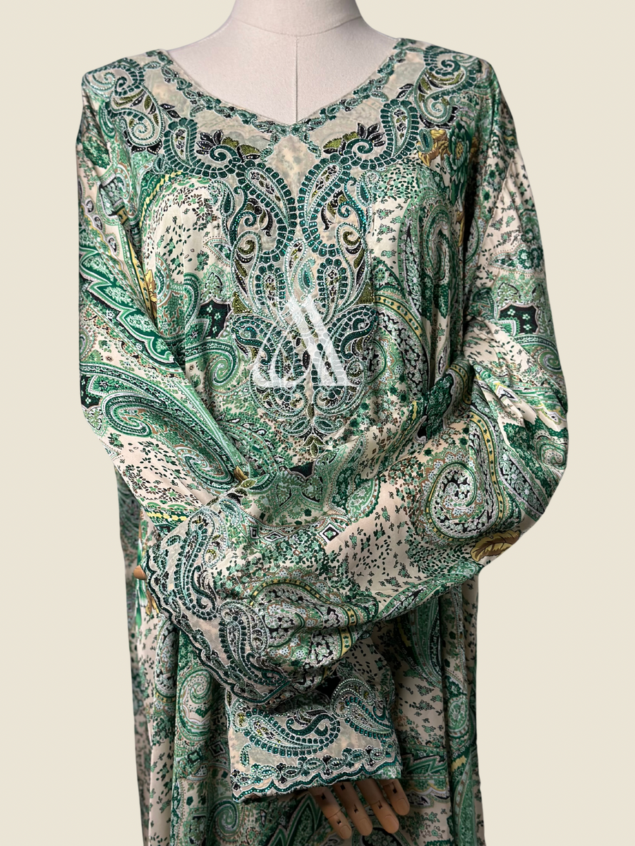 Green Paisley Mukhawara Ayaan + Aya Green Paisley Mukhawara Ayaan + Aya