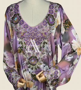 Purple Floral Mukhawara