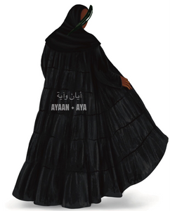 Vega Velvet Abaya in “Classic Black”