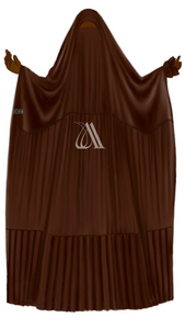 Dosia Double Pleated Jilbab in “Chocolate”