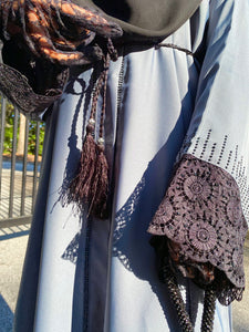 Sabiha Stone + Lace Abaya