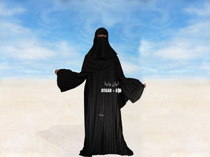 Kanza Knife Pleat Abaya Set